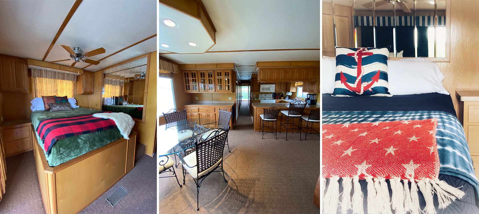 Interiors of houseboats